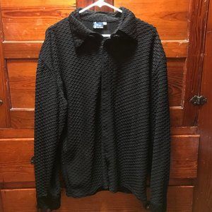 Men's Positano XL textured see-through dress shirt